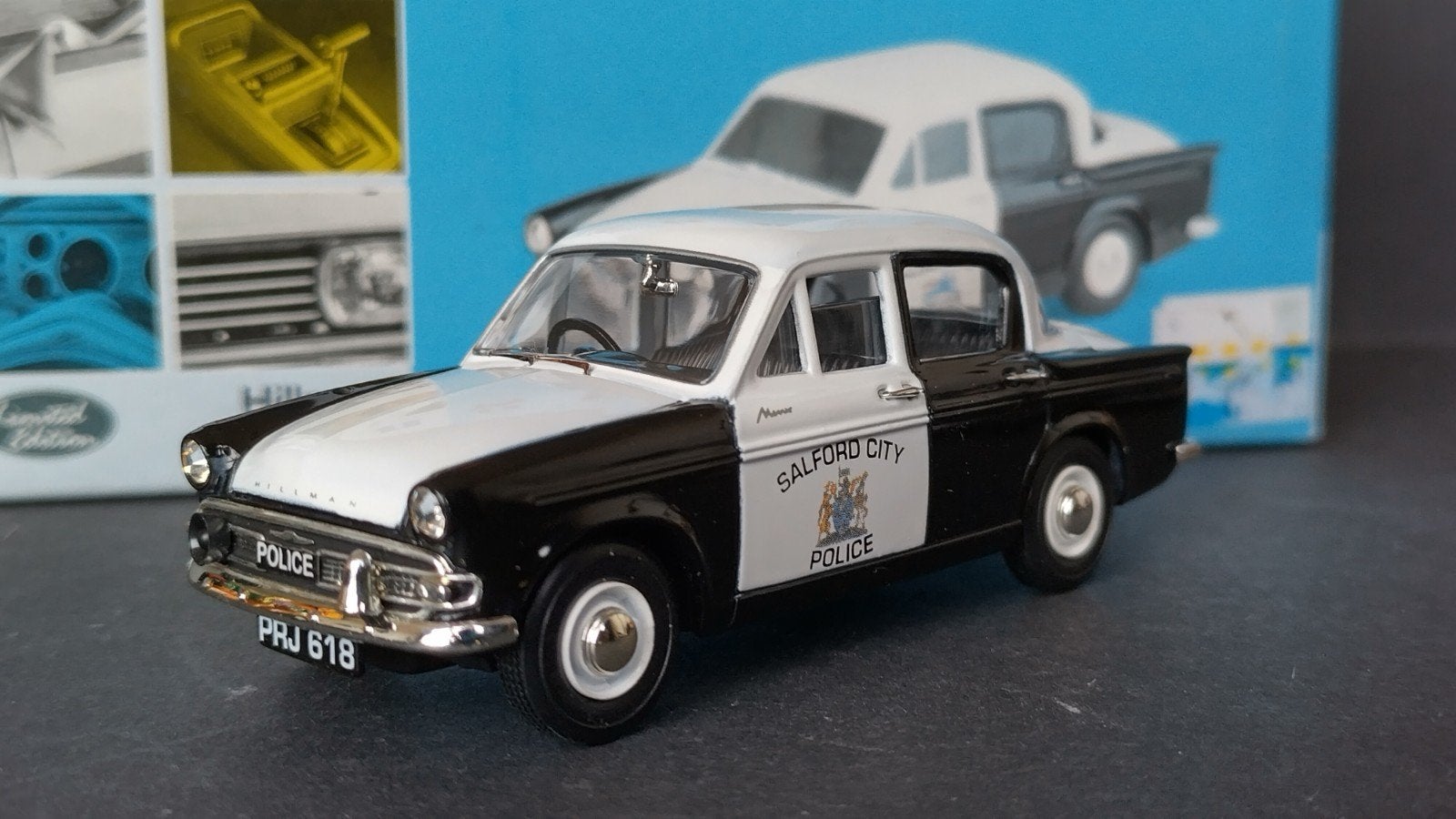 Hillman Minx Salford Police 1:43 Vanguards Pol, Hobby en Vrije tijd, Modelauto's | 1:43, Auto, ., Nieuw, Uk