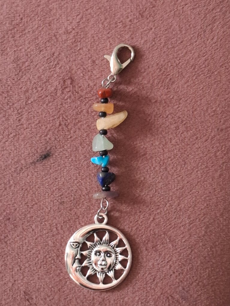 Hanger met natuursteentjes, Ophalen of Verzenden, Zo goed als nieuw, Overige kleuren, Overige materialen