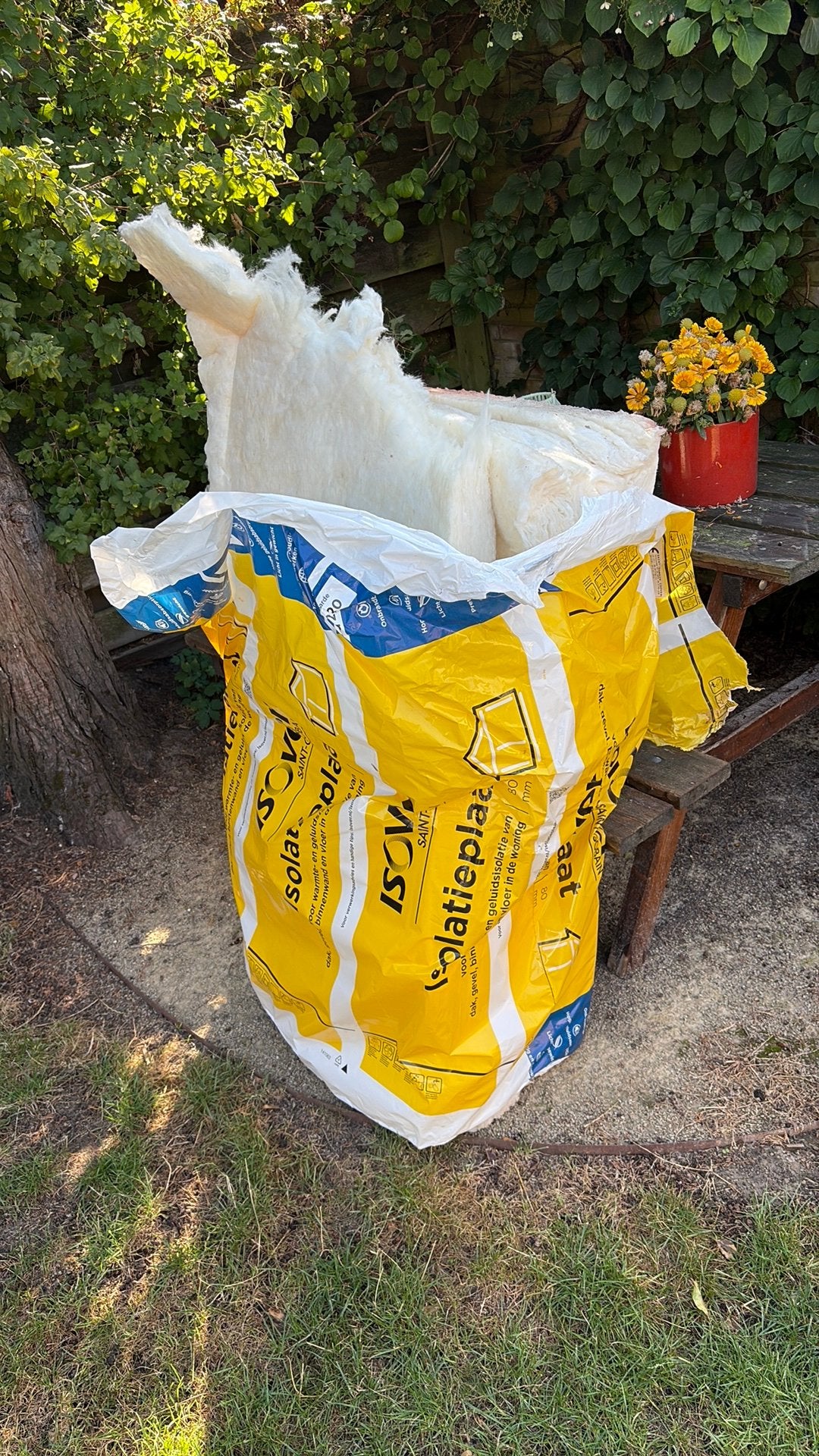 Gratis Isolatie materiaal | Isover, Ophalen, 4 tot 8 cm, Zo goed als nieuw, Minder dan 5 m²