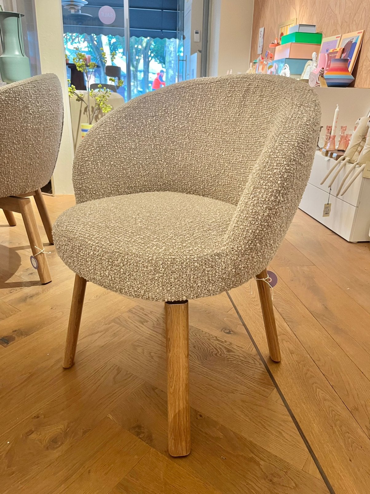 Eleonora eetkamerstoel livia, draaibaar, taupe, Eleonora, Twee, Overige kleuren, Nieuw