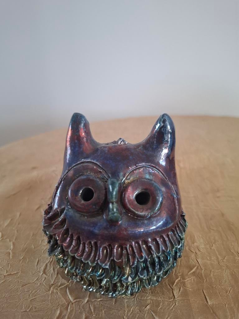 Unieke Keramische Uil Decoratie - Handgemaakt, Ophalen of Verzenden