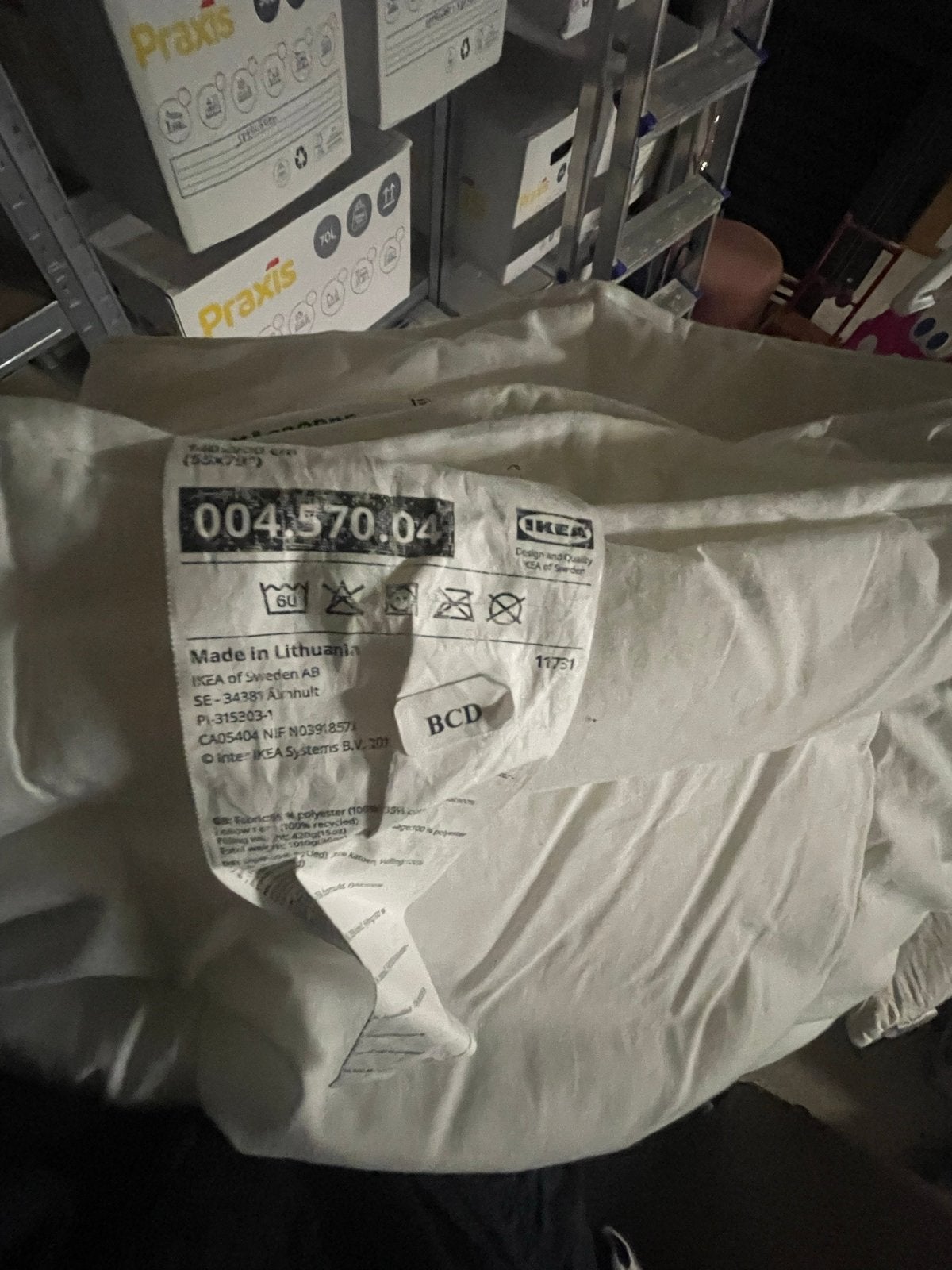 IKEA SMÅSPORRE Dekbed - Zo goed als nieuw 140x200, Eenpersoons, Wit, Ademend, Ophalen of Verzenden