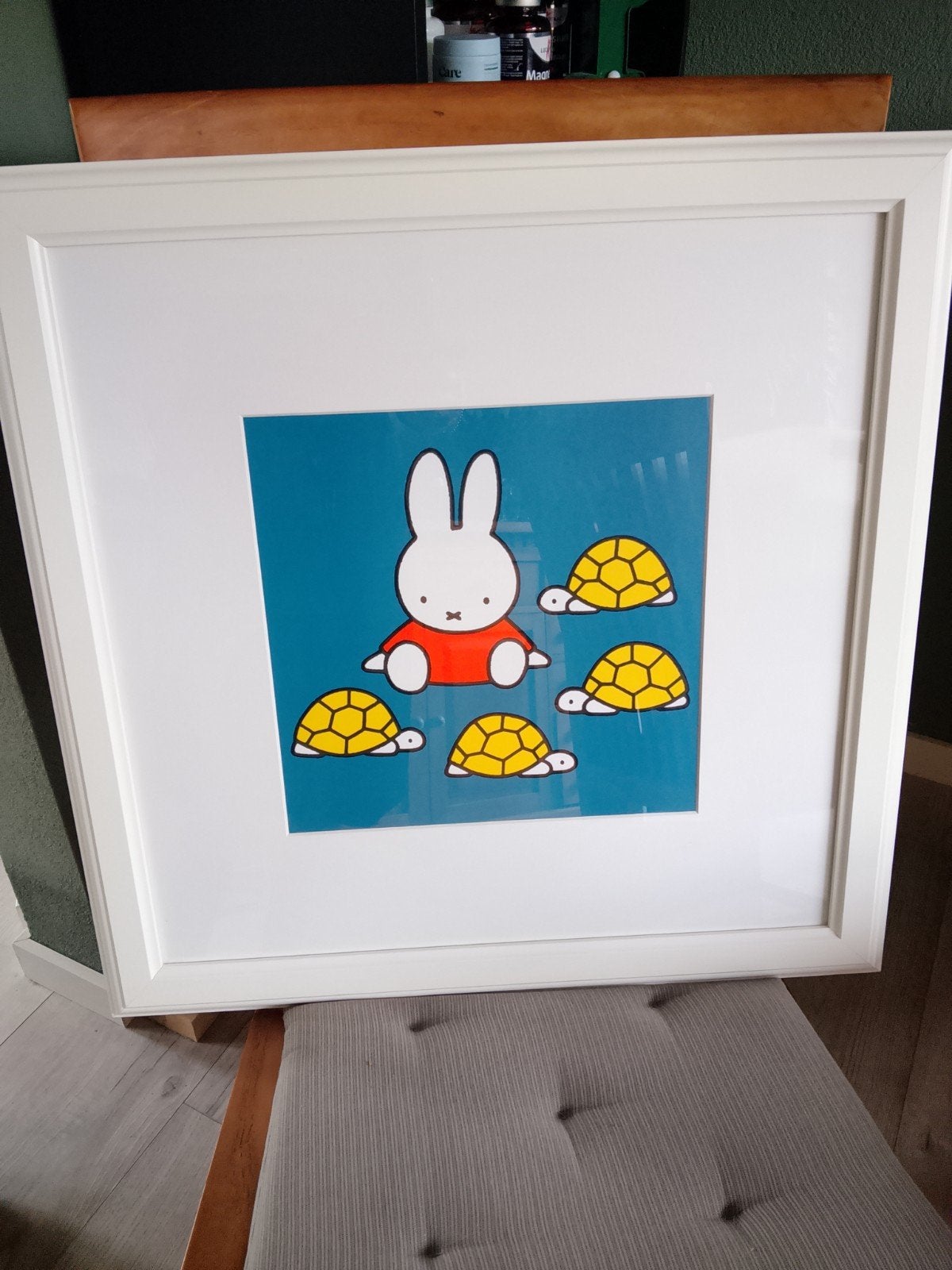 Nijntje - 2 ingelijste prenten van Dick Bruna, Wit, Ophalen, Zo goed als nieuw, Wanddecoratie