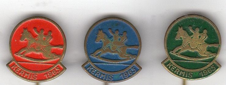 3 speldjes KERMIS 1965 (A1), Verzamelen, Ophalen of Verzenden, Gebruikt, Overige onderwerpen