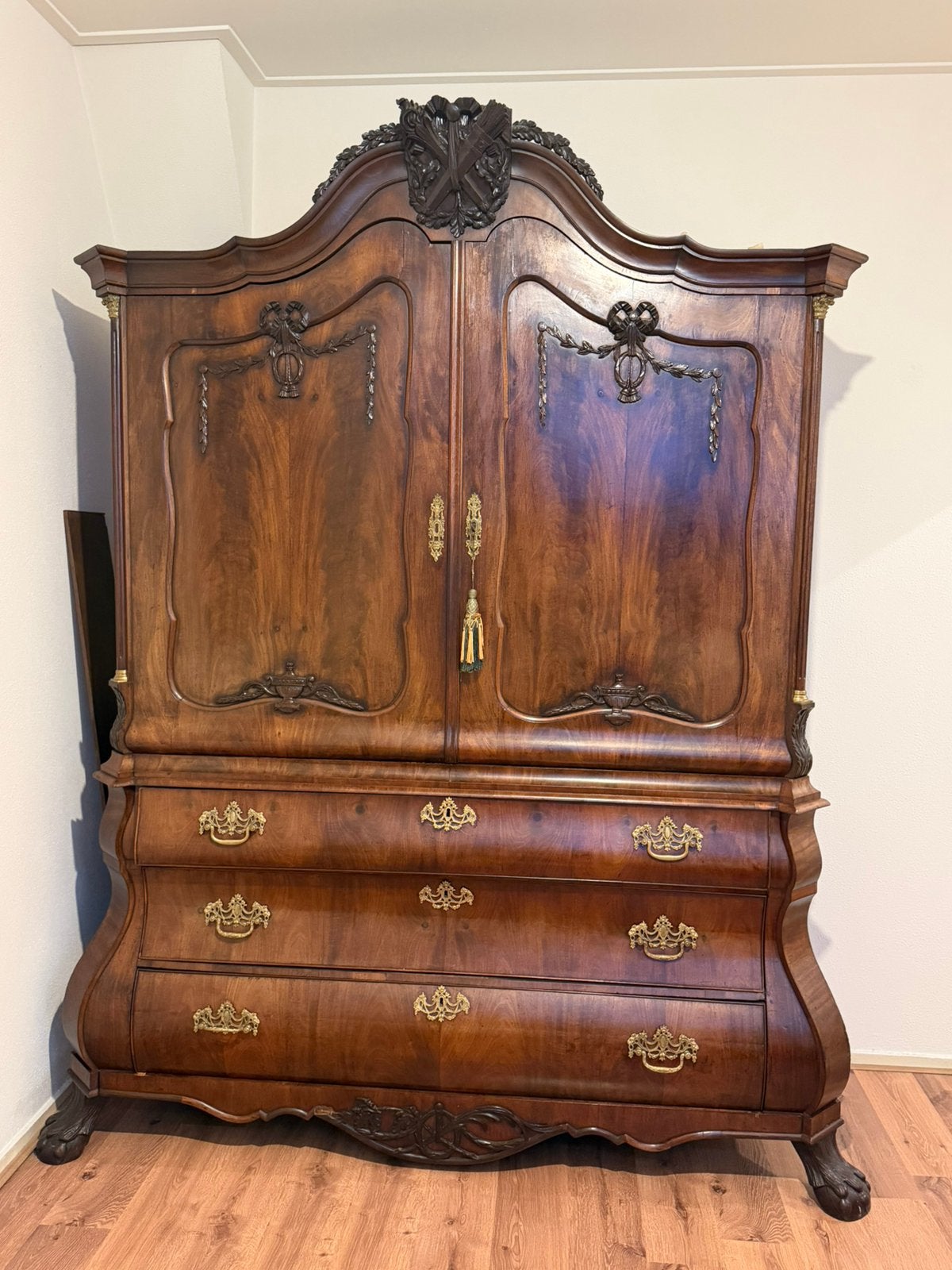 Mahoniehouten kabinet 18e eeuw - kast, Antiek en Kunst, Antiek | Meubels | Kasten, Ophalen