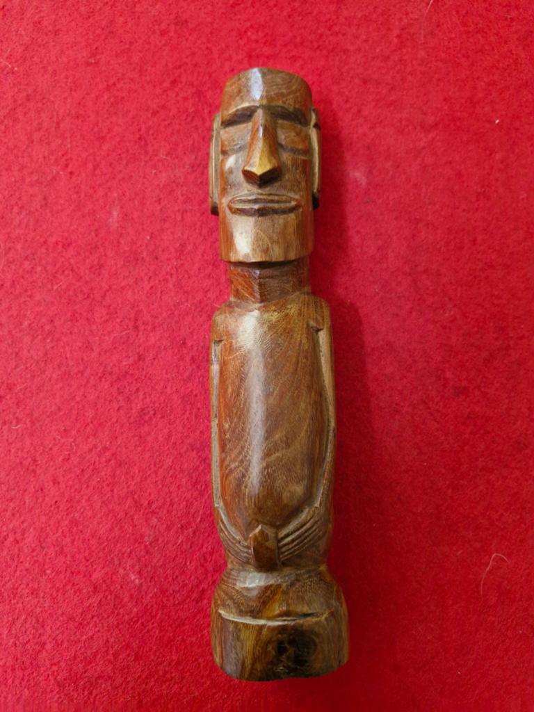 Houten Moai Beeld - Paaseiland Tiki Handgesneden, Ophalen of Verzenden