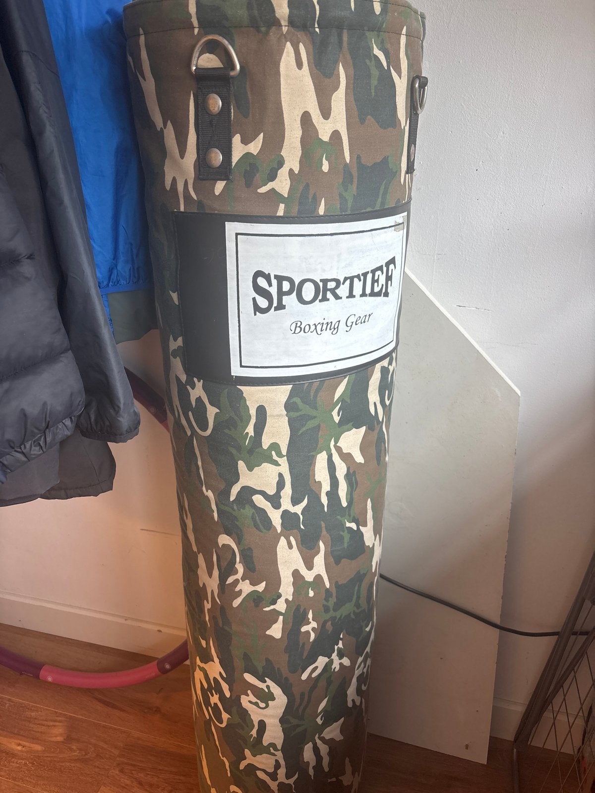Sportief Bokszak Camouflage, Ophalen, Zo goed als nieuw, Bokszak