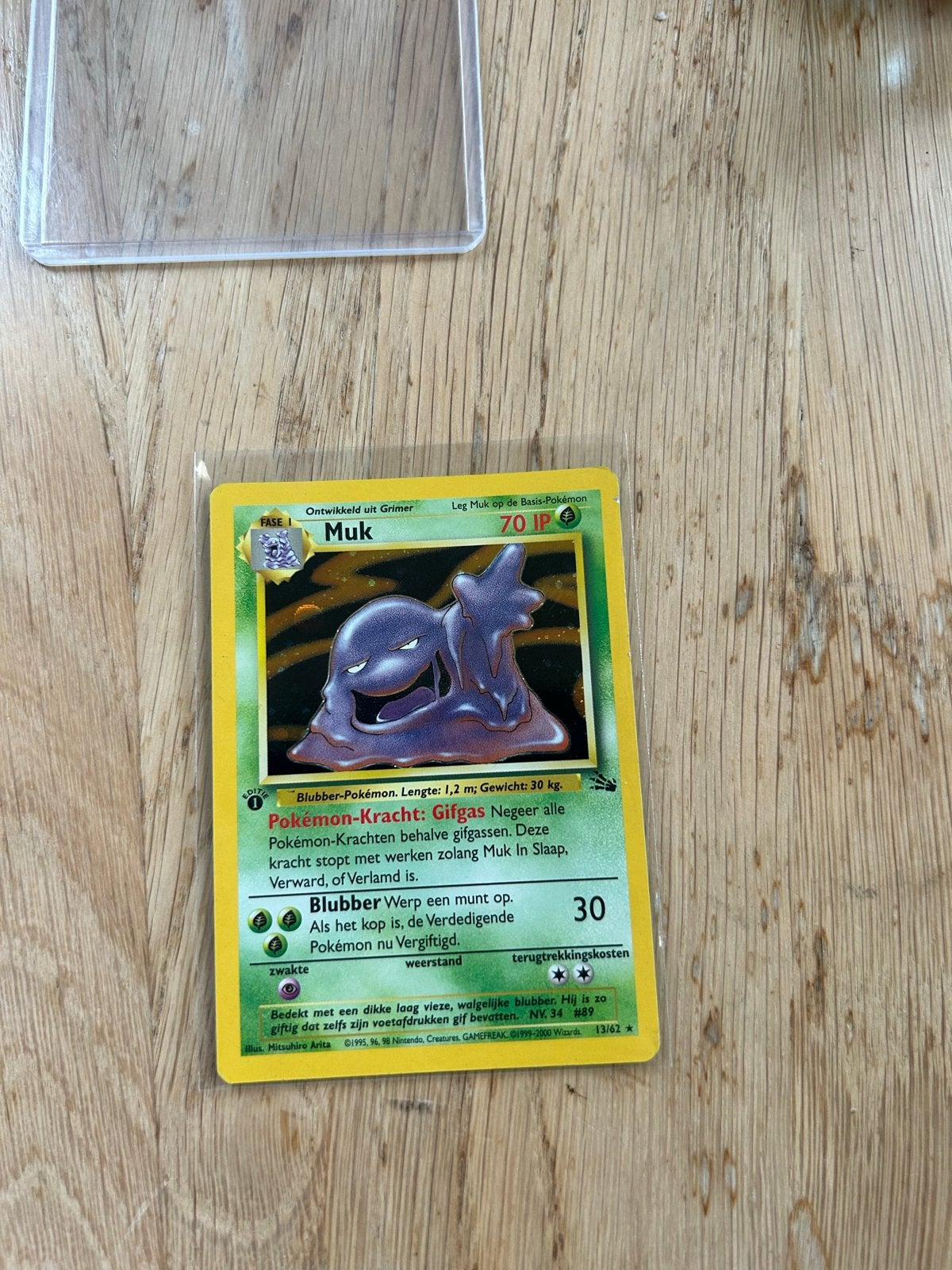 First edition Muk - 13/62 - Fossil, Ophalen of Verzenden, Gebruikt, Losse kaart
