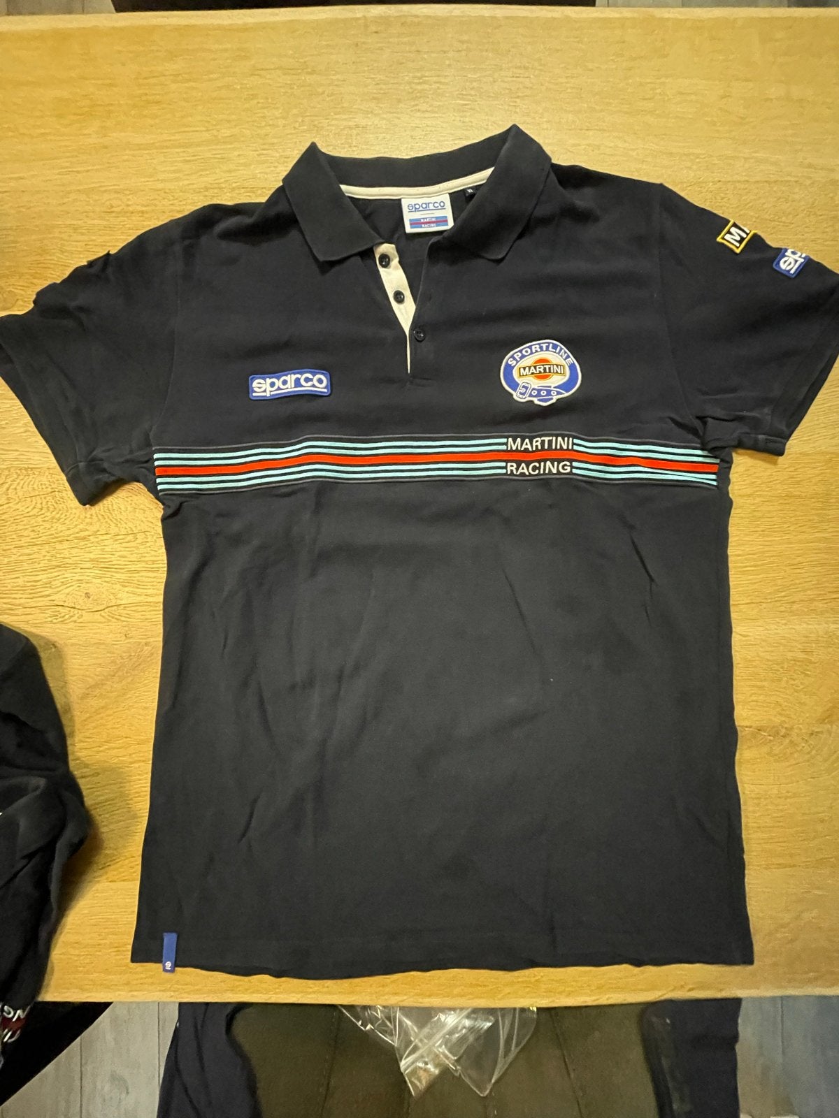 Sparco Martini Racing Heren Polo Shirt - Blauw, Ophalen of Verzenden, Zo goed als nieuw
