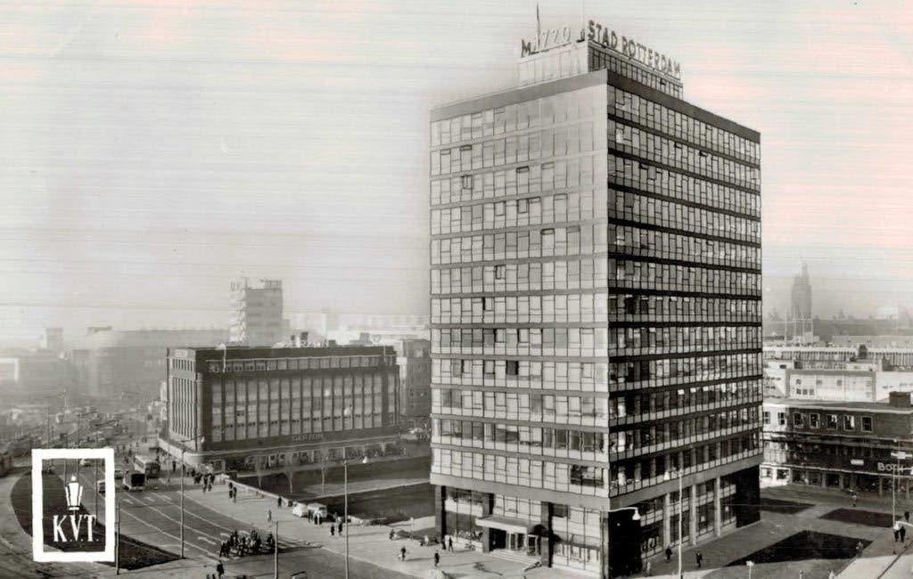 Reclamekaart K.V.T. Rotterdam - De Hoofdpoort, Ophalen of Verzenden, 1940 tot 1960, Ongelopen, Zuid-Holland