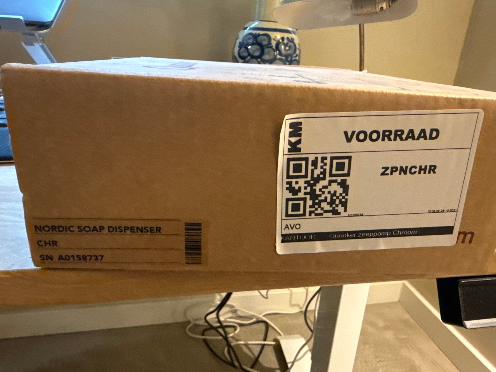Quooker Nordic Zeepdispenser Chroom - Nieuw in doos, Huis en Inrichting, Overige typen, Ophalen of Verzenden, Metaal, Overige merken