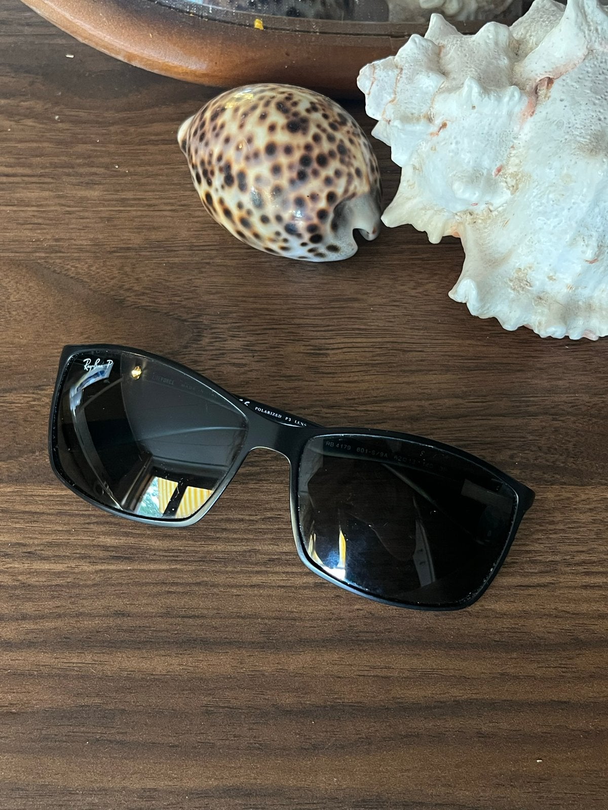 Ray-Ban RB 4179 Liteforce Zonnebril Gepolariseerd, Zonnebril, Zwart, Ophalen of Verzenden, Zo goed als nieuw