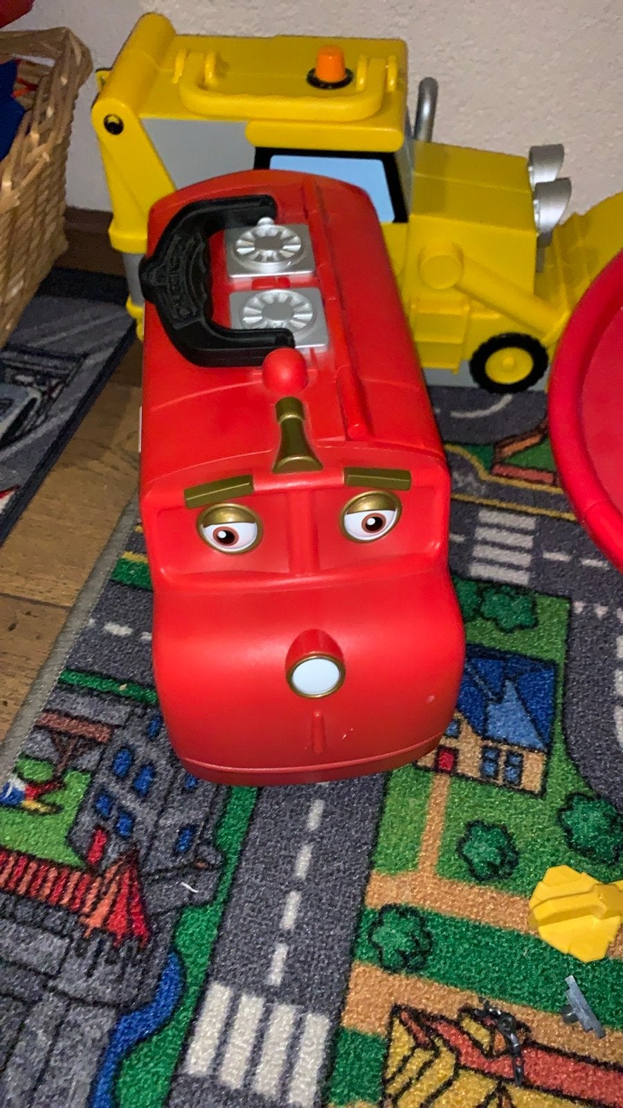 Chuggington Wilson opbergkoffer voor treintjes, Ophalen of Verzenden, Gebruikt
