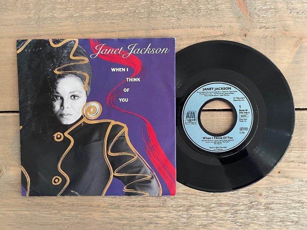 VINYL SINGLE Janet Jackson - When I Think of You, Gebruikt, 7 inch, Ophalen of Verzenden, Pop