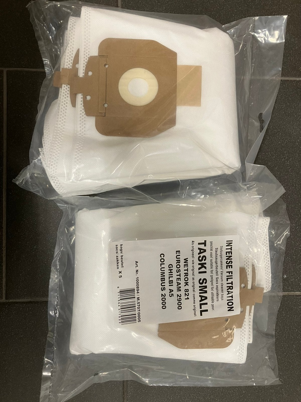 Nieuwe stofzuigerzakken Taski small 10 stuks, Witgoed en Apparatuur, Stofzuigers, Ophalen of Verzenden, Nieuw
