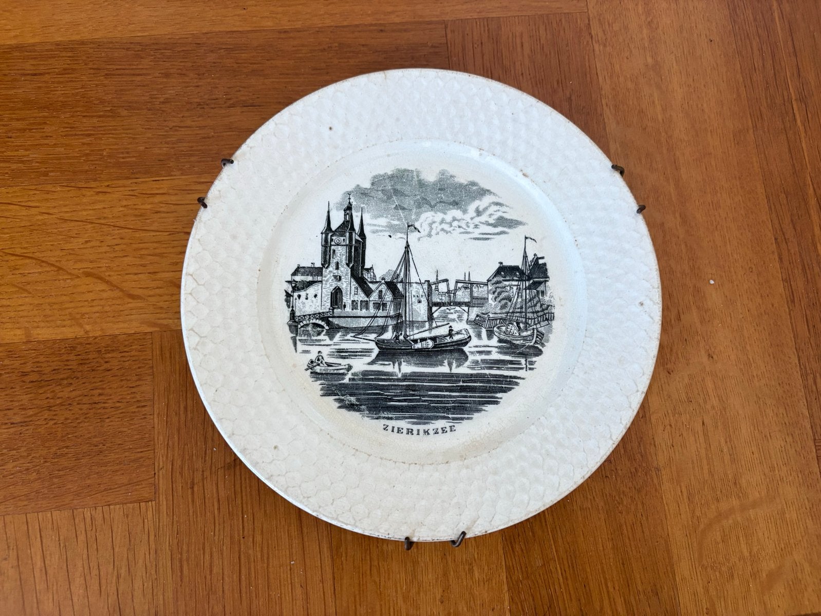 Antiek bordje Zierikzee van Petrus Regout Maastricht, Ophalen of Verzenden