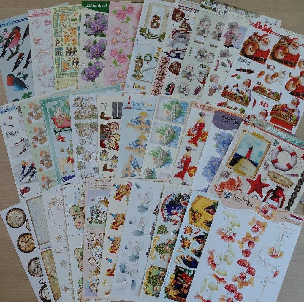 Groot hobbypakket voor kaarten maken, Hobby en Vrije tijd, Verzenden, Nieuw, Overige thema's, Overige typen