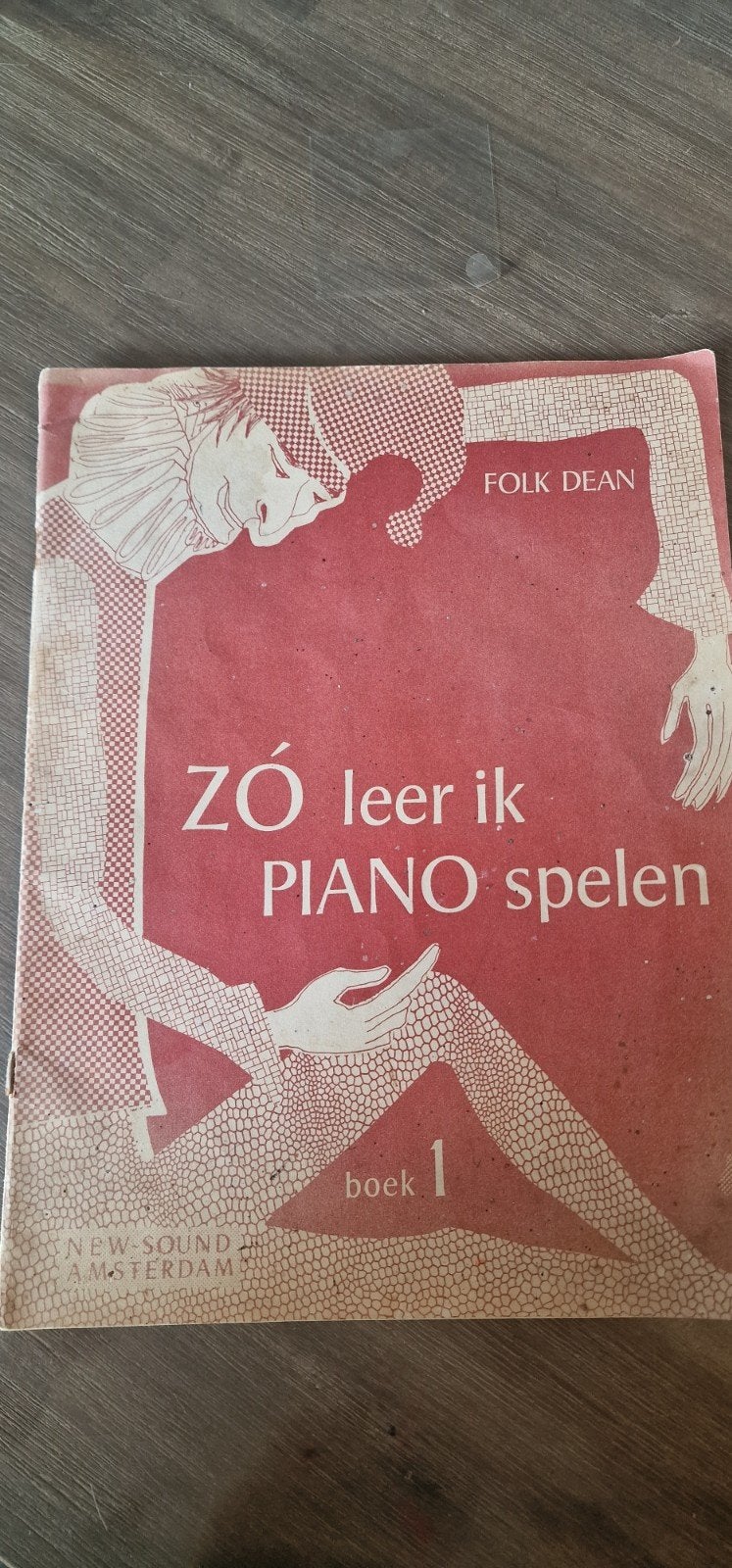 Folk Dean - Zo leer ik Piano spelen - Boek 1, Gebruikt, Overige genres, Les of Cursus, Ophalen of Verzenden