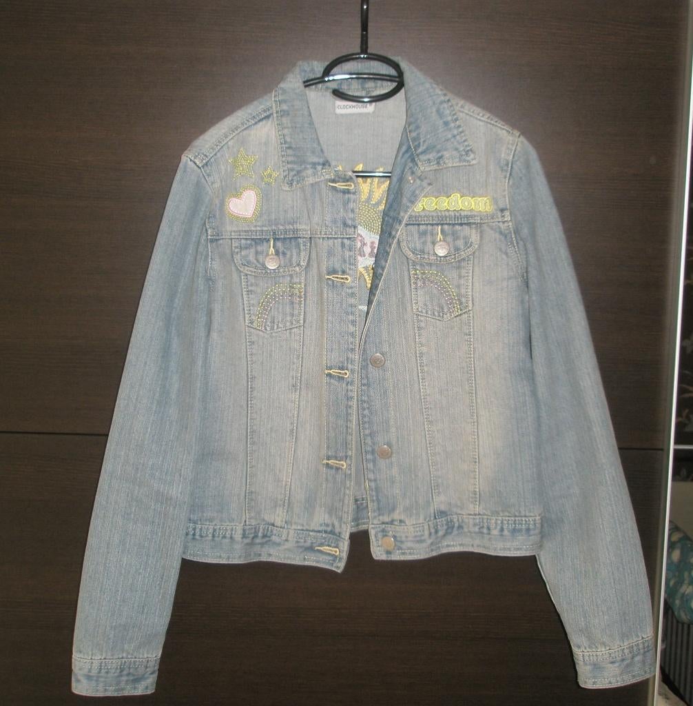 Ibiza jeans denim jas jack spijkerjasje Clockhouse C&A mt L, Blauw, Maat 42/44 (L), Nieuw, Ophalen of Verzenden