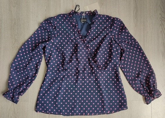 MADELEINE Polkadot Blouse maat 42 (Nieuw), Overige kleuren, Maat 42/44 (L), Nieuw, Ophalen of Verzenden