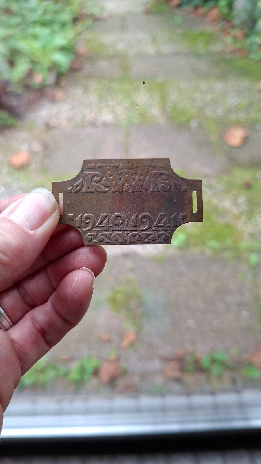 rijwielplaatje 1940 1941 goede staat, Ophalen, Zo goed als nieuw