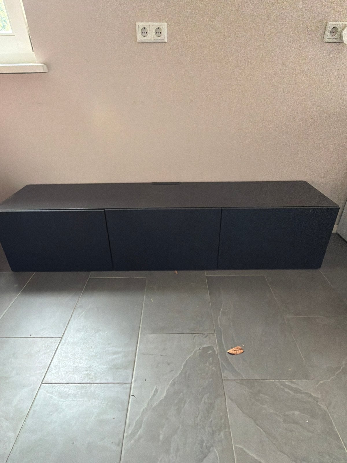 IKEA Besta TV meubel - Zwartbruin, Ophalen, Gebruikt, 150 tot 200 cm, Minder dan 100 cm