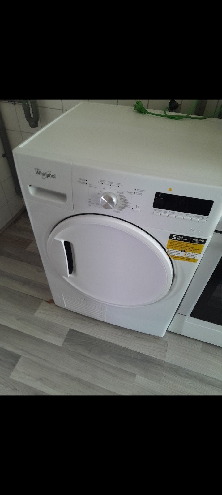 gratis whirlpool droger DEFECT, Witgoed en Apparatuur, 6 tot 8 kg, Ophalen, Condens, 85 tot 90 cm