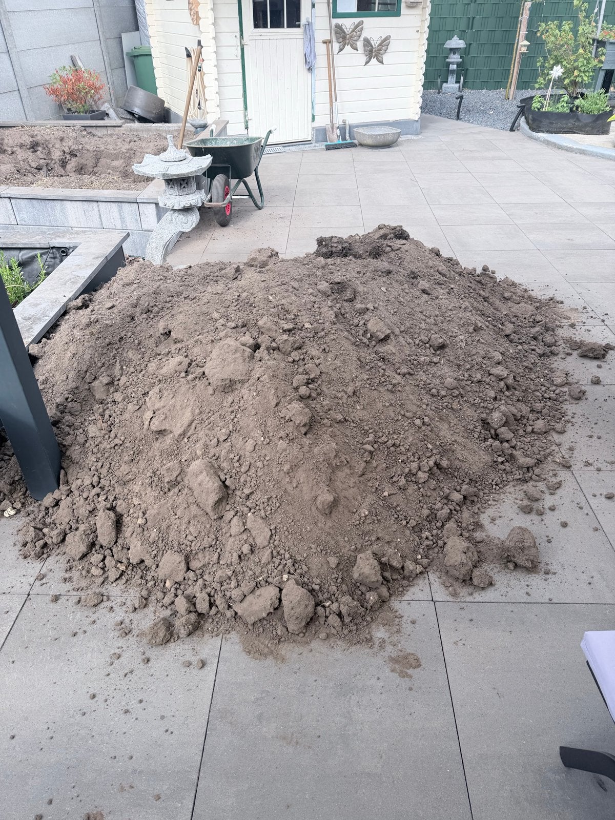 Gratis af te halen: Ophoogzand / Tuinaarde, Tuin en Terras, Zand, Ophalen, Gebruikt, Ophoogzand