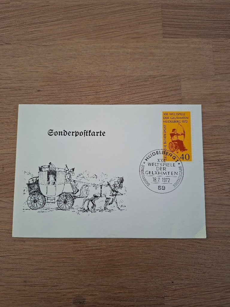 Sonderpostkarte, Duitsland 1972, Ophalen of Verzenden, Onbeschreven, Europa