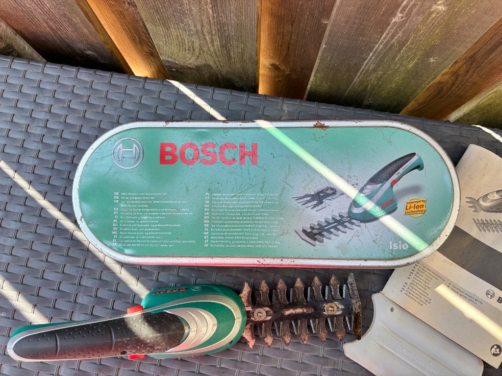Bosch heggen/buxus schaar, Ophalen of Verzenden, Gebruikt, Accu, Bosch
