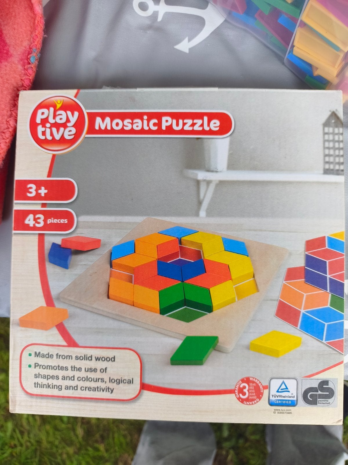 Playtive Houten Mozaïek Puzzel - 43 Stukjes, Ophalen