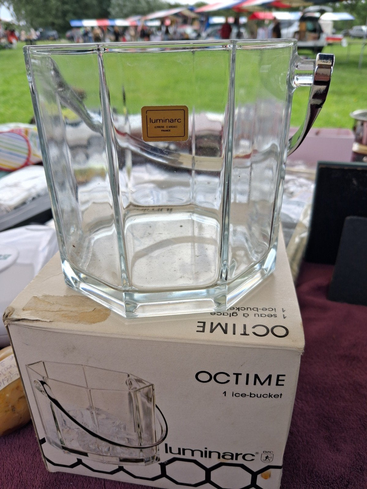 Luminarc Octime IJsemmer - Vintage Glas, Ophalen of Verzenden, Zo goed als nieuw, Overige merken, Glas