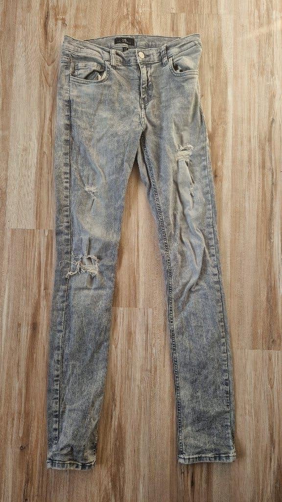 LTB Grijze jeans Isabbela Girls maat 170 met scheuren, Broek, LTB, Meisje, Ophalen of Verzenden