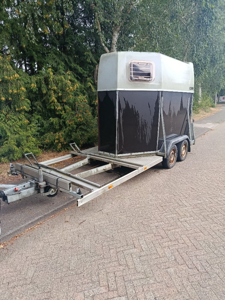 Mentrailer opknapper, Ophalen, Gebruikt, Hout, 2-paards trailer