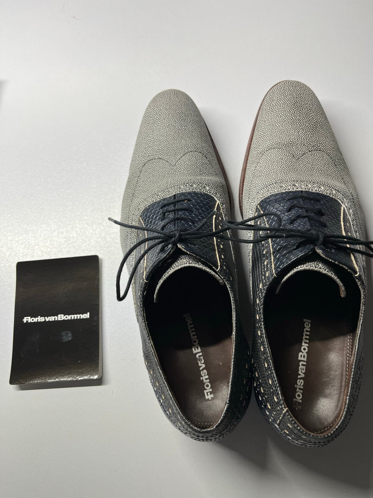 Floris van Bommel schoenen maat 6,5 G - Zeer weinig gedragen, Kleding | Heren, Ophalen of Verzenden, Zo goed als nieuw, Veterschoenen
