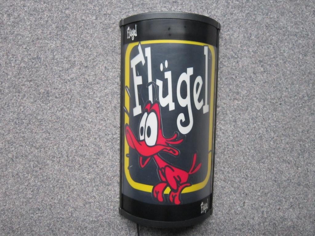 FLUGEL LAMP LICHTRECLAME, Verzamelen, Merken en Reclamevoorwerpen, Ophalen, Zo goed als nieuw, Lichtbak of (neon) lamp