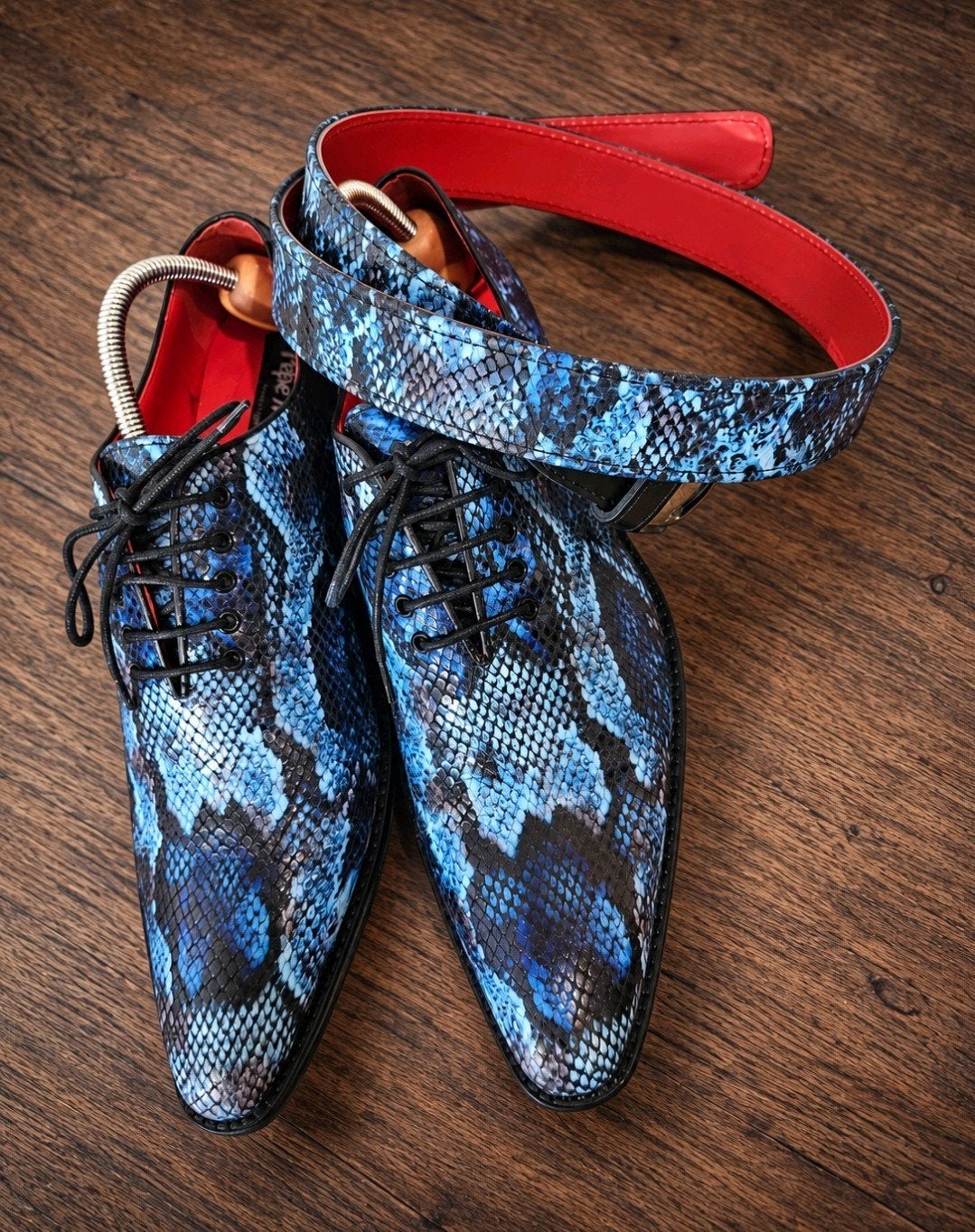 Handgemaakte schoenen (Pepe Milán) & Riem - Maat 42/95, Ophalen of Verzenden, Zo goed als nieuw