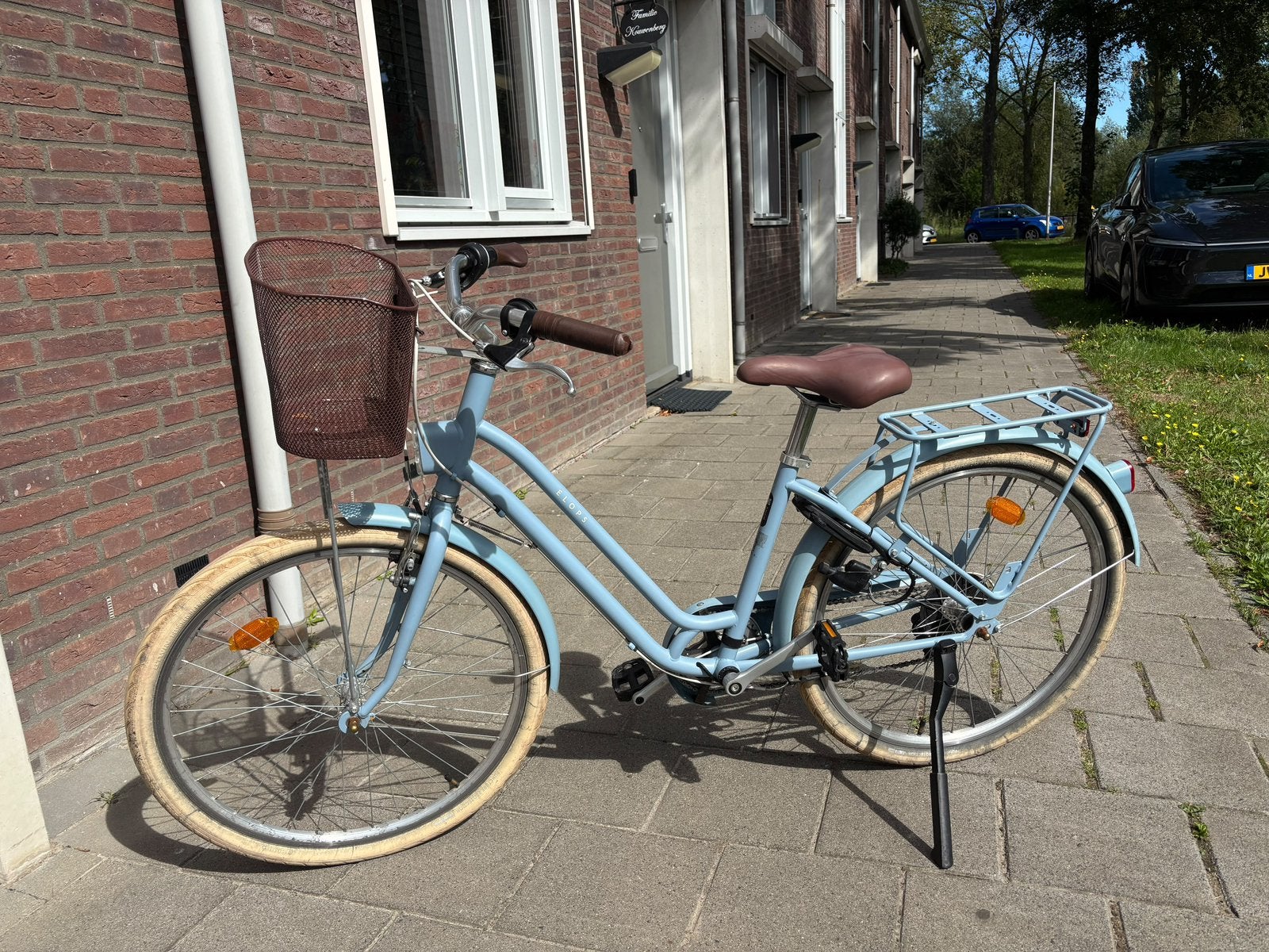Decathlon ELOPS 520 fiets 26 inch – 6 versnellingen + mand, Fietsen en Brommers, Versnellingen, Zo goed als nieuw, Minder dan 47 cm