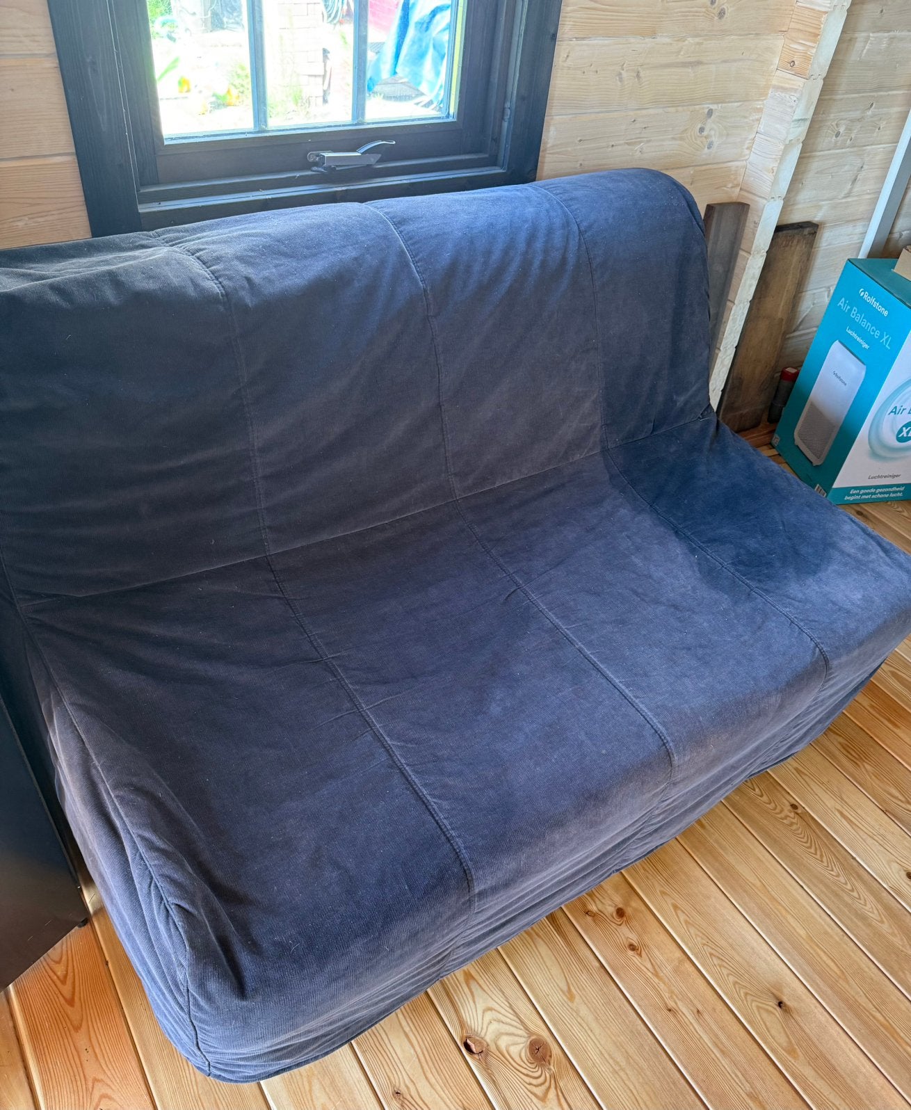 Ikea slaapbank, Huis en Inrichting, Slaapkamer | Slaapbanken, Zo goed als nieuw, 140 cm, 190 cm of minder, Twijfelaar, Blauw, Ophalen