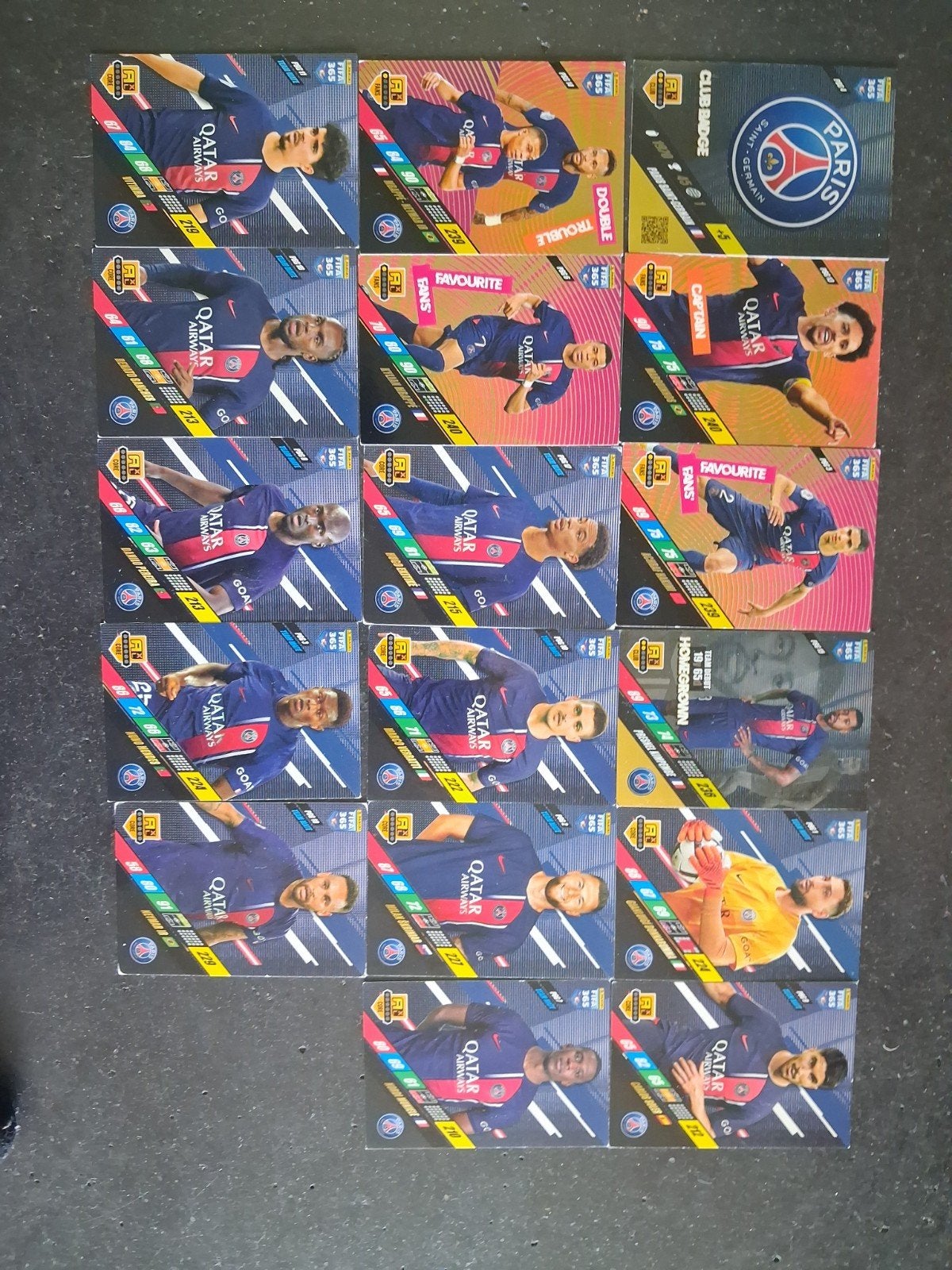 Panini FIFA 365 Adrenalyn XL PSG Voetbalkaartjes, Ophalen of Verzenden, Gebruikt, Buitenlandse clubs, Spelerskaart