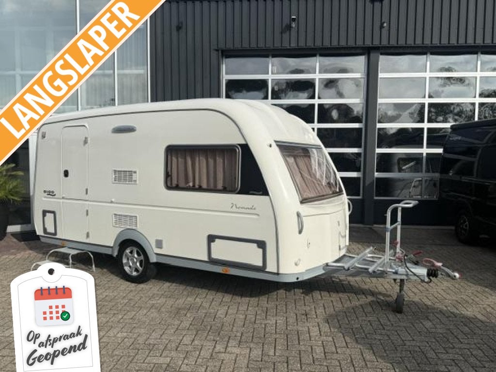 Nieuwstaat Biod Nomade 450 TLH Langslaper,Lfl,V.tent, Caravans en Kamperen, Caravans, Niet ingevuld, Overige typen, Tot en met 2