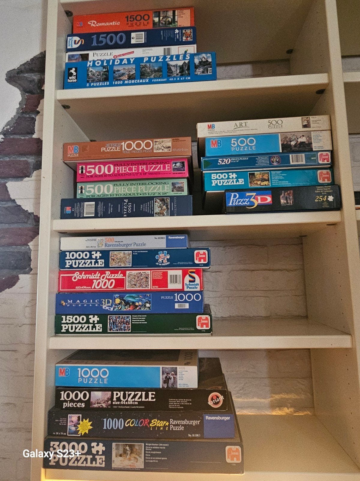 Grote stapel diverse puzzels (500, 1000, 1500, 3000 stuks), Ophalen, Meer dan 50 stukjes, Gebruikt, 6 jaar of ouder