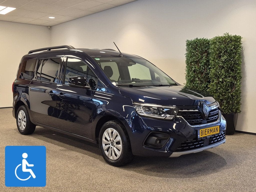 Renault Kangoo L2 Rolstoelauto 5+1, Auto's, Renault, 12 maanden, Gebruikt, Zwart, Blauw