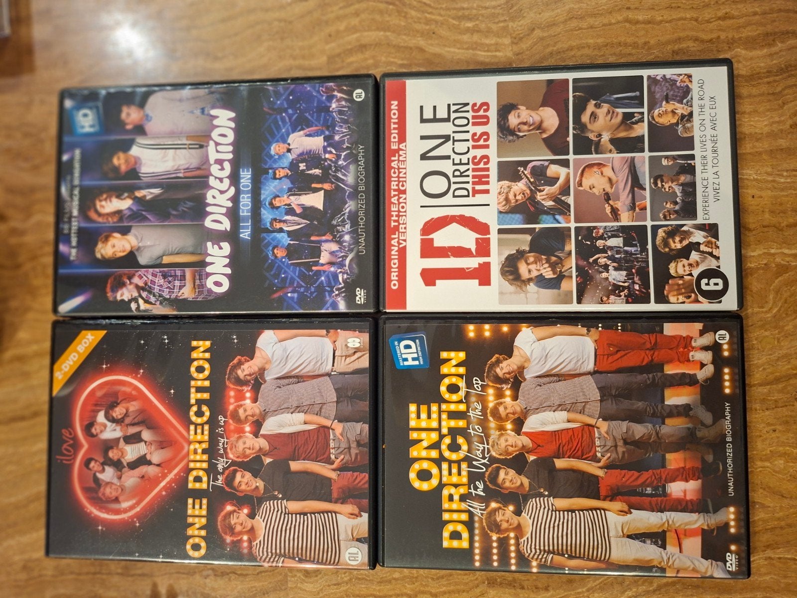 one direction dvd's, Alle leeftijden, Ophalen of Verzenden, Zo goed als nieuw