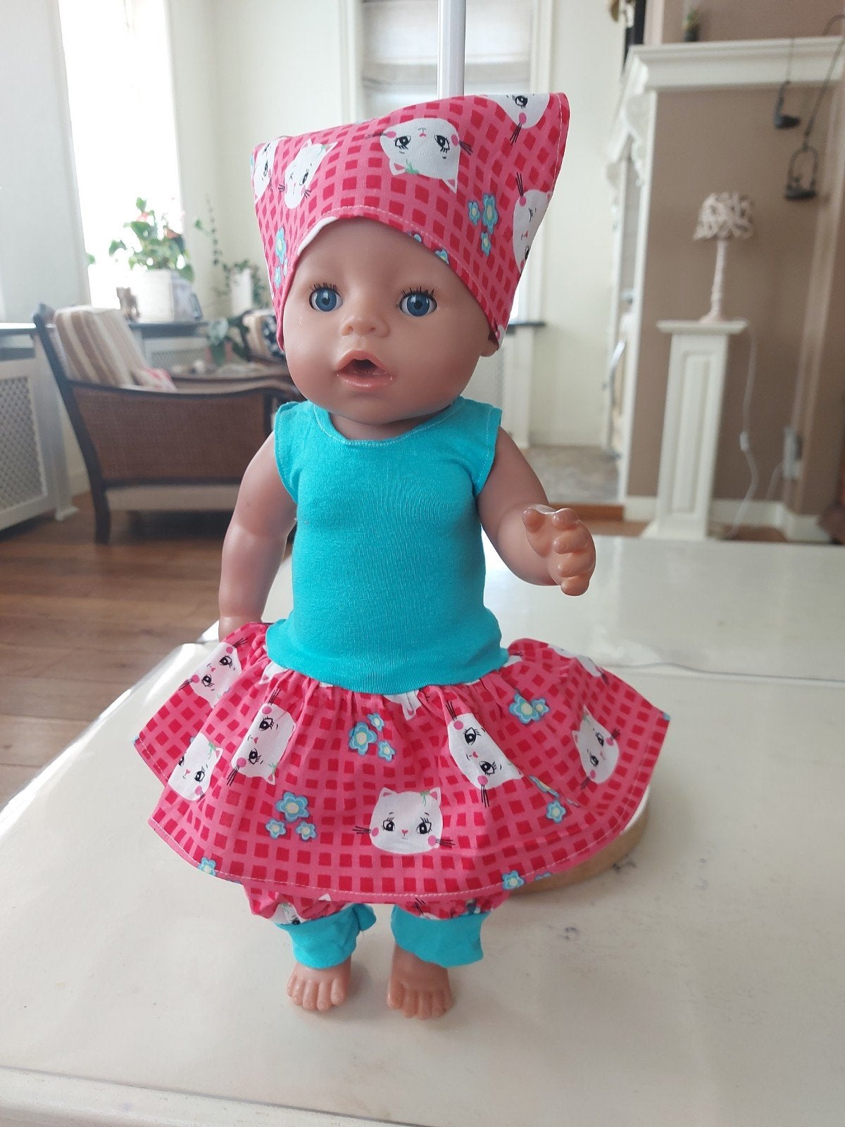 Leuk 3 delig poezen set baby born pop 43cm, Ophalen of Verzenden, Nieuw, Babypop