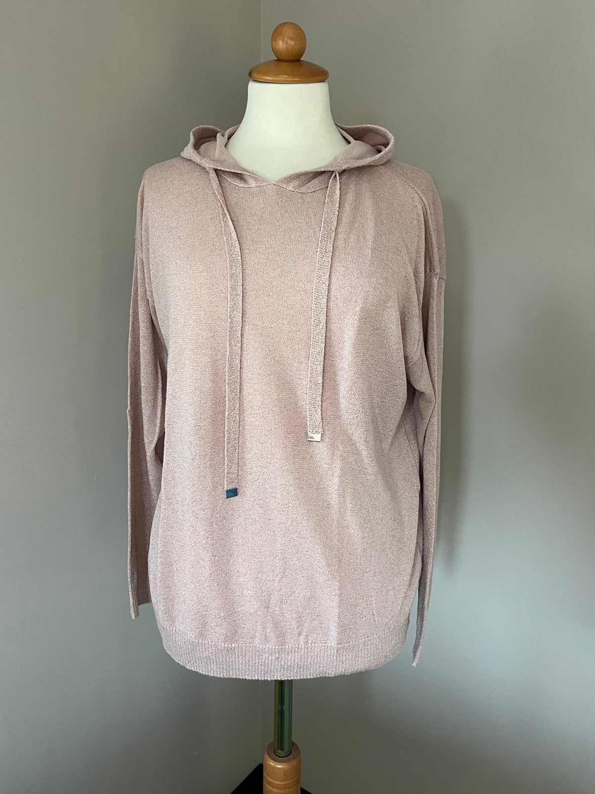 Numph fijn gebreide hoodie truitje oudroze L, Kleding | Dames, Ophalen of Verzenden, Zo goed als nieuw, Maat 38/40 (M), Roze