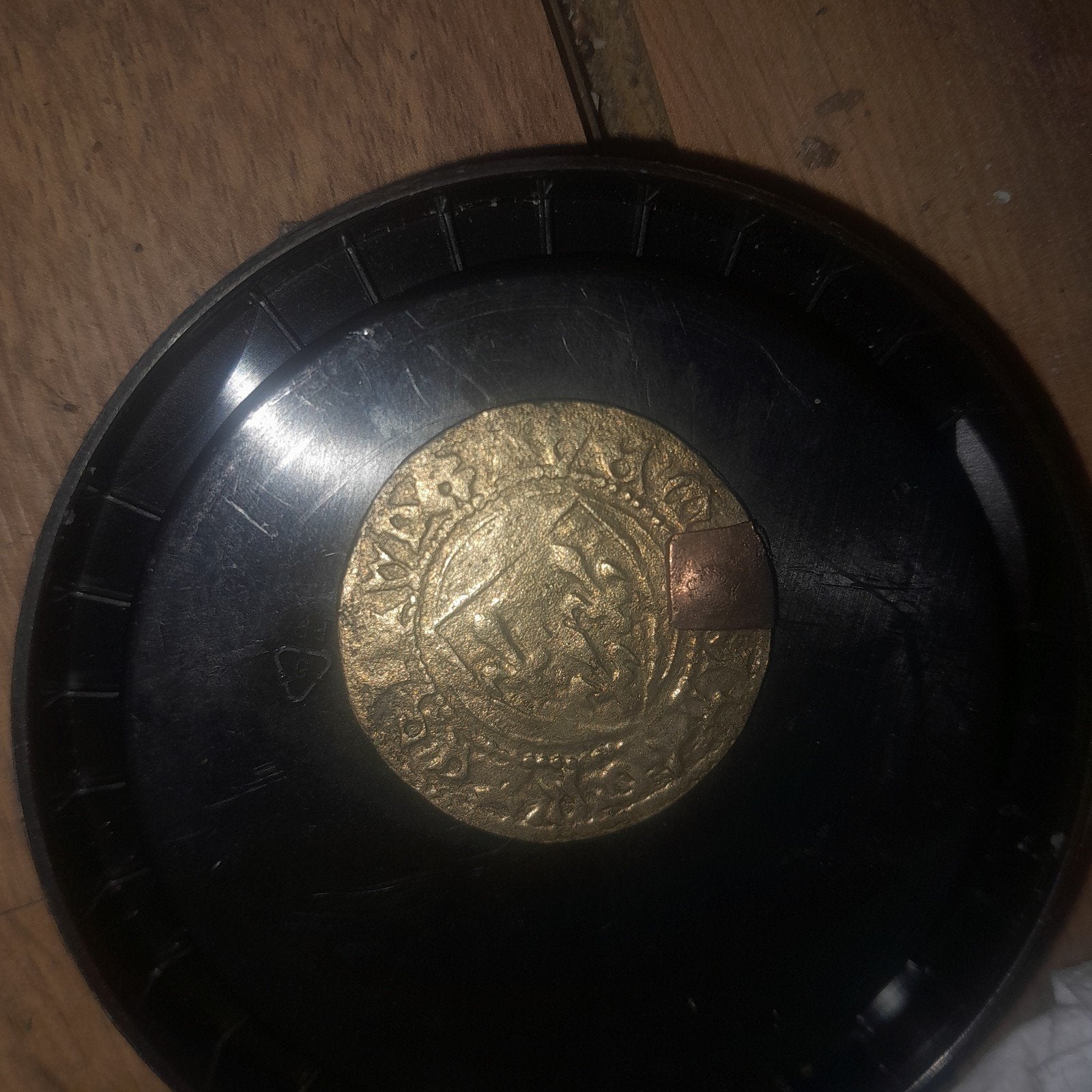 Oude gouden munt/medaillon met afbeelding, Postzegels en Munten, Penningen en Medailles, Ophalen, Goud, Buitenland