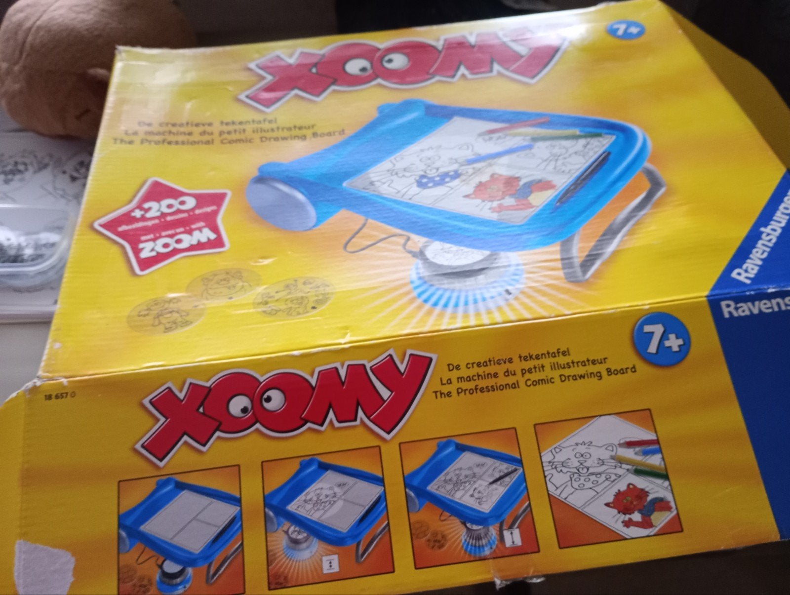 Xoomy tekentafel met licht projector, Ophalen of Verzenden, Gebruikt, Knutselen, Met licht