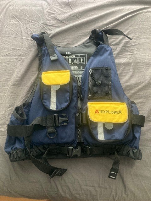 Zwemvest Explorer, Watersport en Boten, Watersportkleding, Ophalen, Gebruikt, Dame of Heer, Reddingsvest of Zwemvest