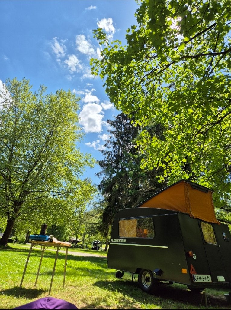 Mini Caravan lichtgewicht kleine auto Kip Kuiken Oldtimer, Overige typen, Kip, Tot en met 2, Treinzit